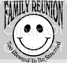 A family reunion t shirt design with a smiley face