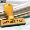 Income tax stamp on financial documents.