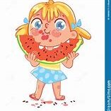 A girl holding a piece of watermelon in her hands.