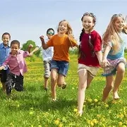 Running childre Running childre