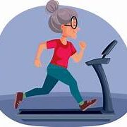 woman on treadmill